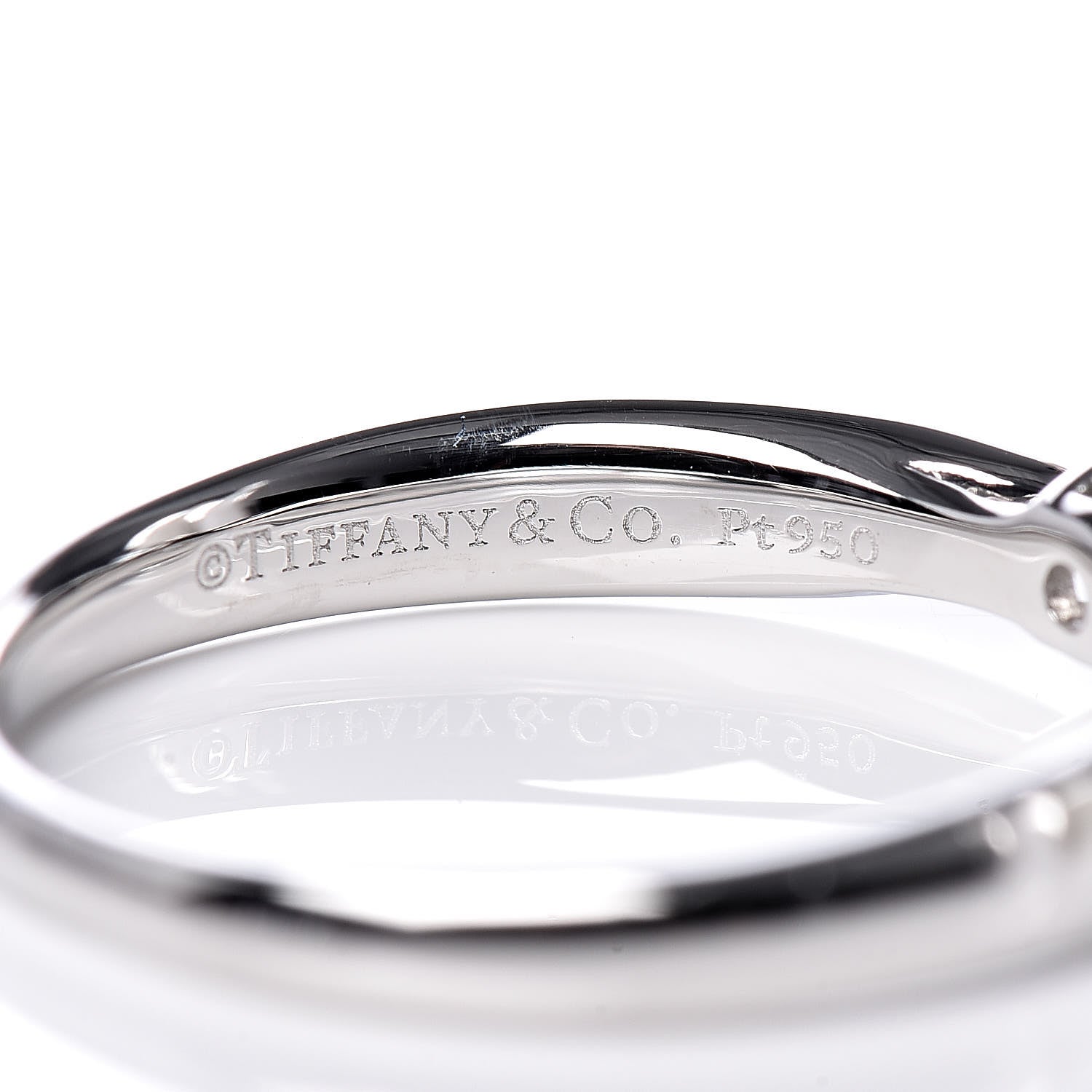 Tiffany Platinum Diamond .19ct Harmony Solitaire Engagement Ring 48 4.5 7 of 9