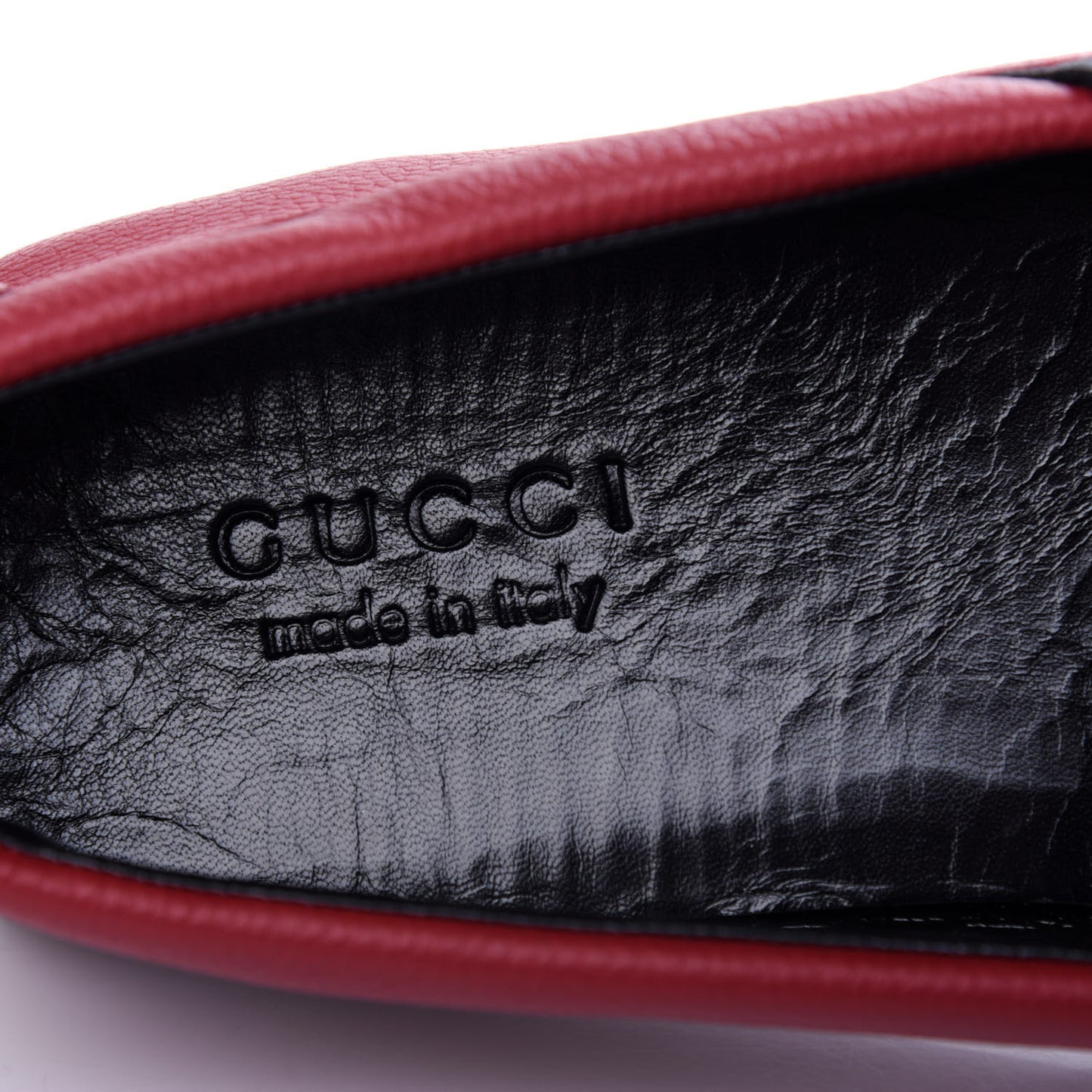 Calfskin Web Mens Driver Loafers 9 Red