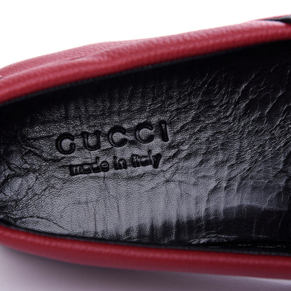 Gucci Calfskin Web Mens Driver Loafers 9 Red 8 of 11