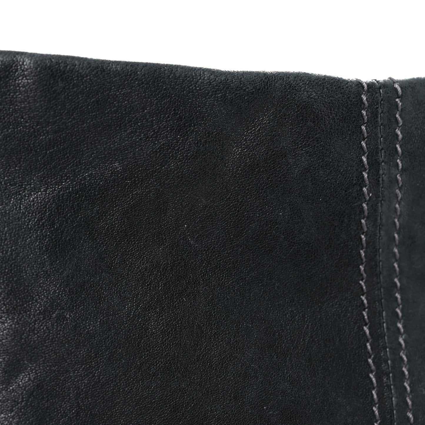 Calfskin Zip Hobo Black