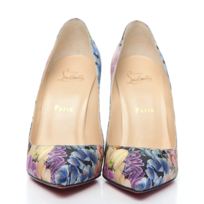 Christian Louboutin Satin Crepe Floral Pigalle Follies 100 Pumps 38 Multicolor 2 of 8