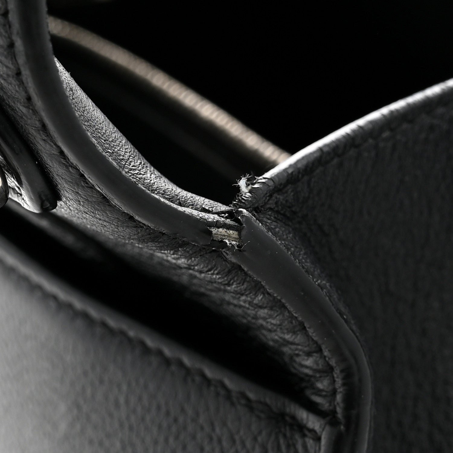 Balenciaga Grained Calfskin Small Hourglass Top Handle Bag Black 12 of 15