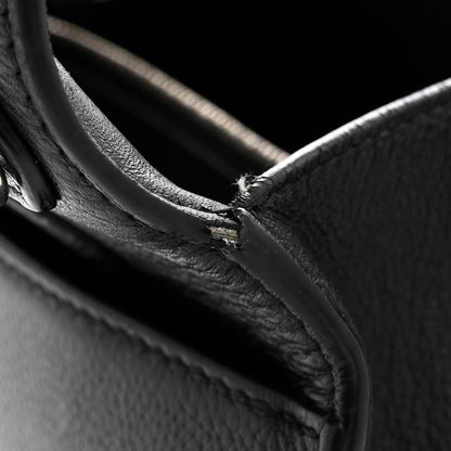 Balenciaga Grained Calfskin Small Hourglass Top Handle Bag Black 12 of 15