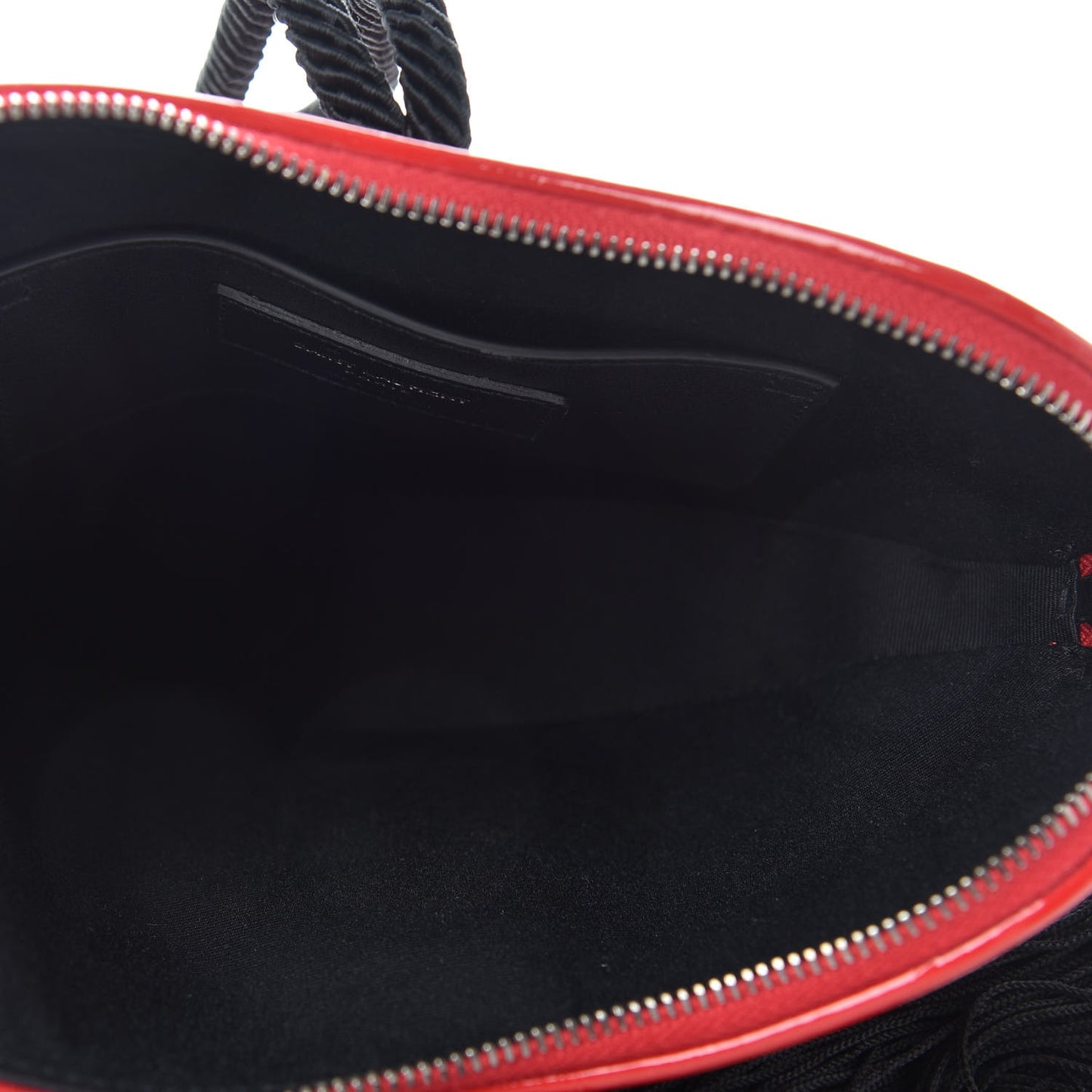 Patent Crocodile Embossed Sac Coeur Heart Shaped Clutch Red