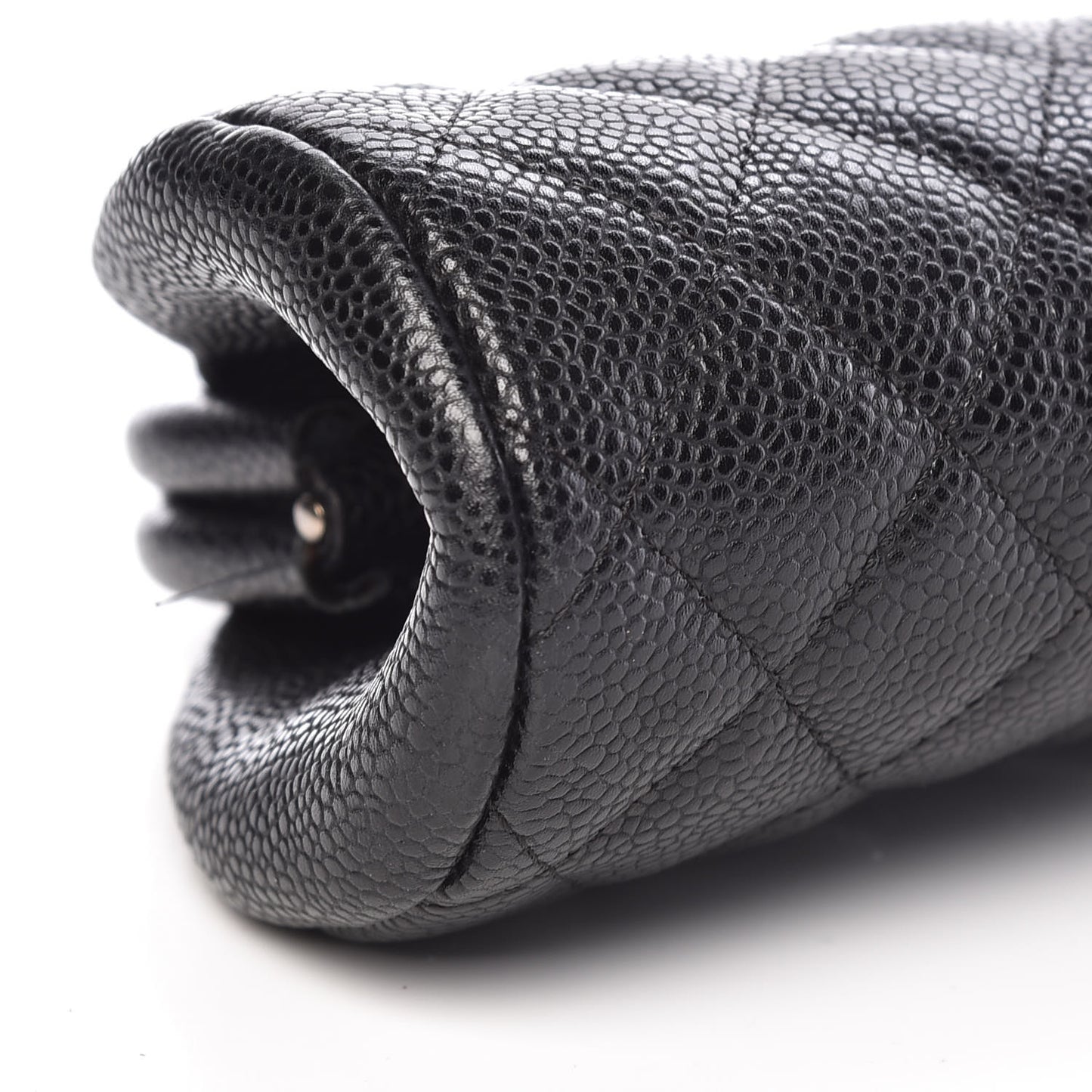 Caviar Quilted Timeless Clutch Black