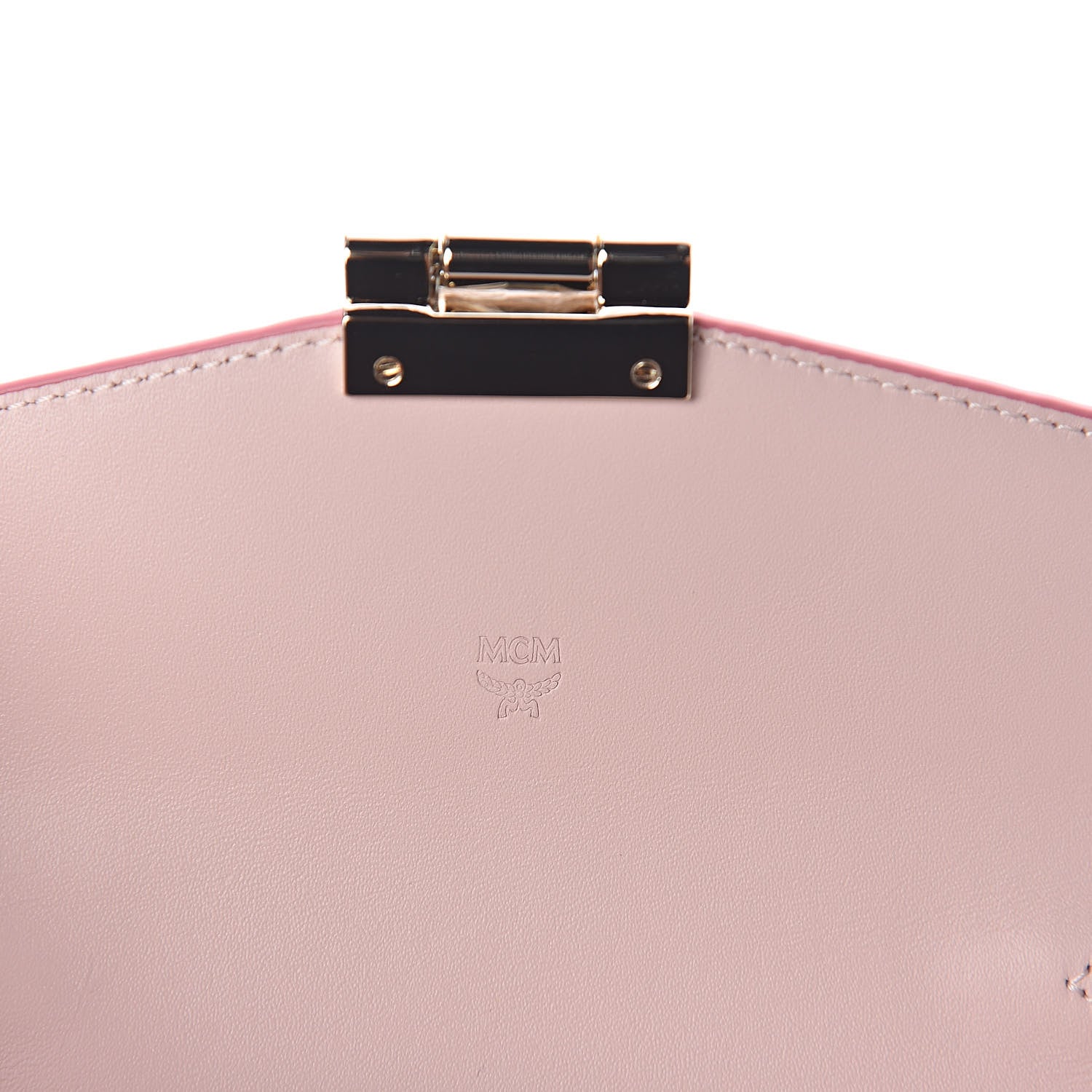 MCM Visetos Large Patricia Wallet On Chain Soft Pink 6 of 8