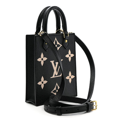 Louis Vuitton Empreinte Monogram Giant Petit Sac Plat Black Beige 3 of 10