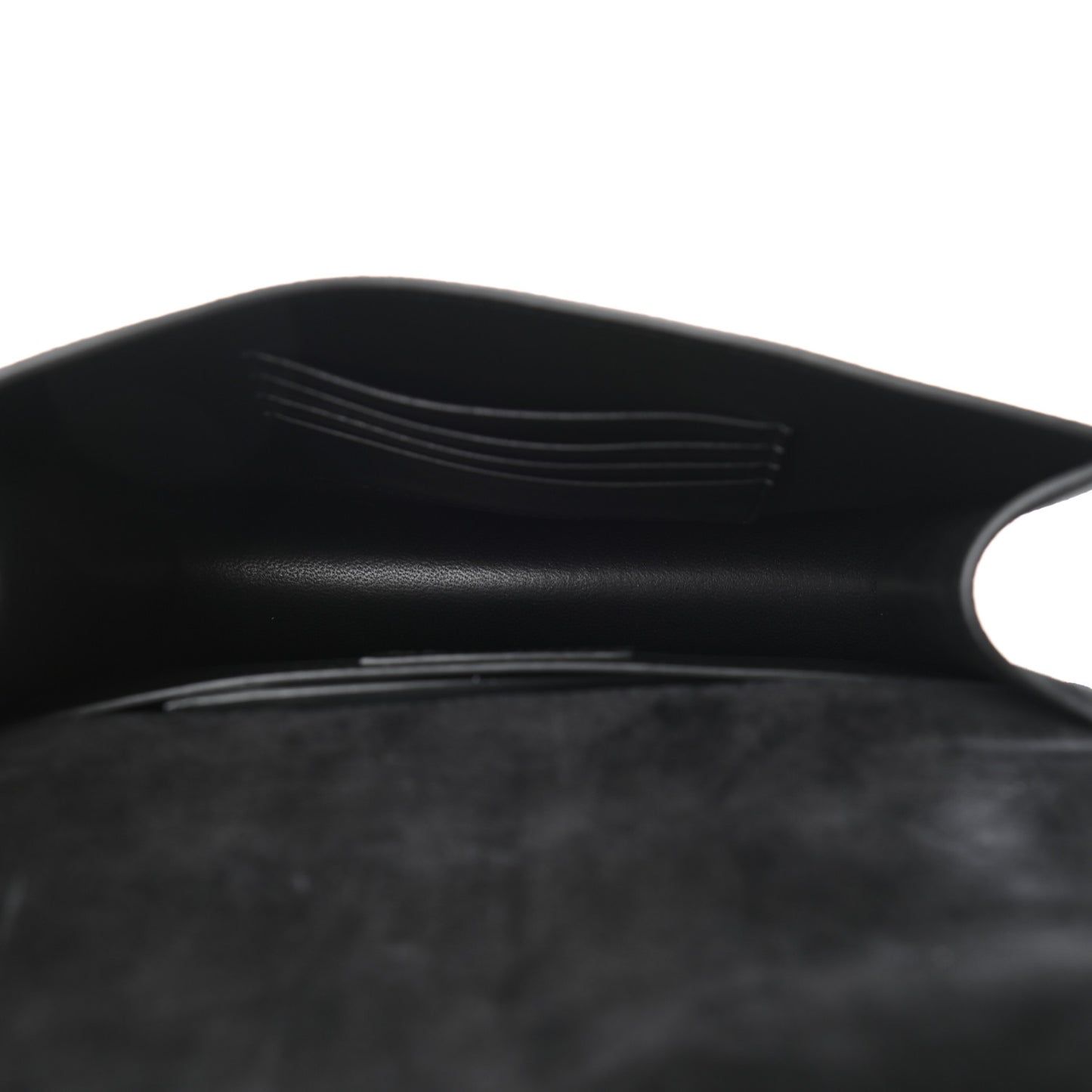 Suede Small Spontini Saddle Bag Black