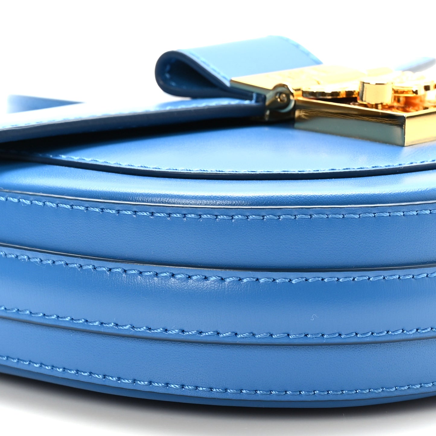 Calfskin Mini Patricia Crossbody Bag Blue
