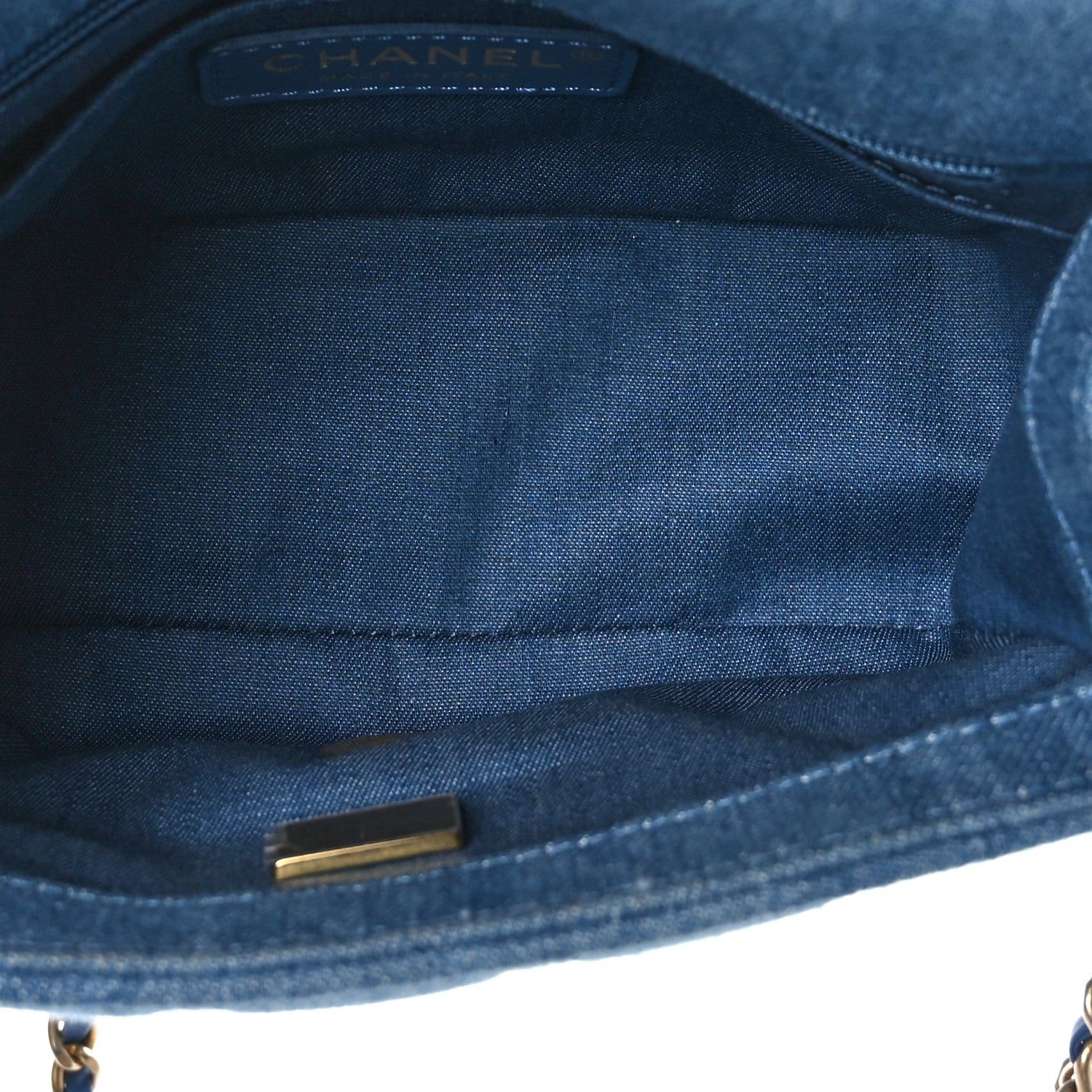 Chanel Denim Quilted Mini Pearl Crush Flap Blue 5 of 9