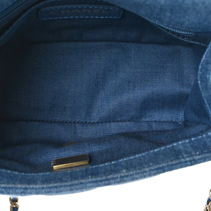 Chanel Denim Quilted Mini Pearl Crush Flap Blue 5 of 9