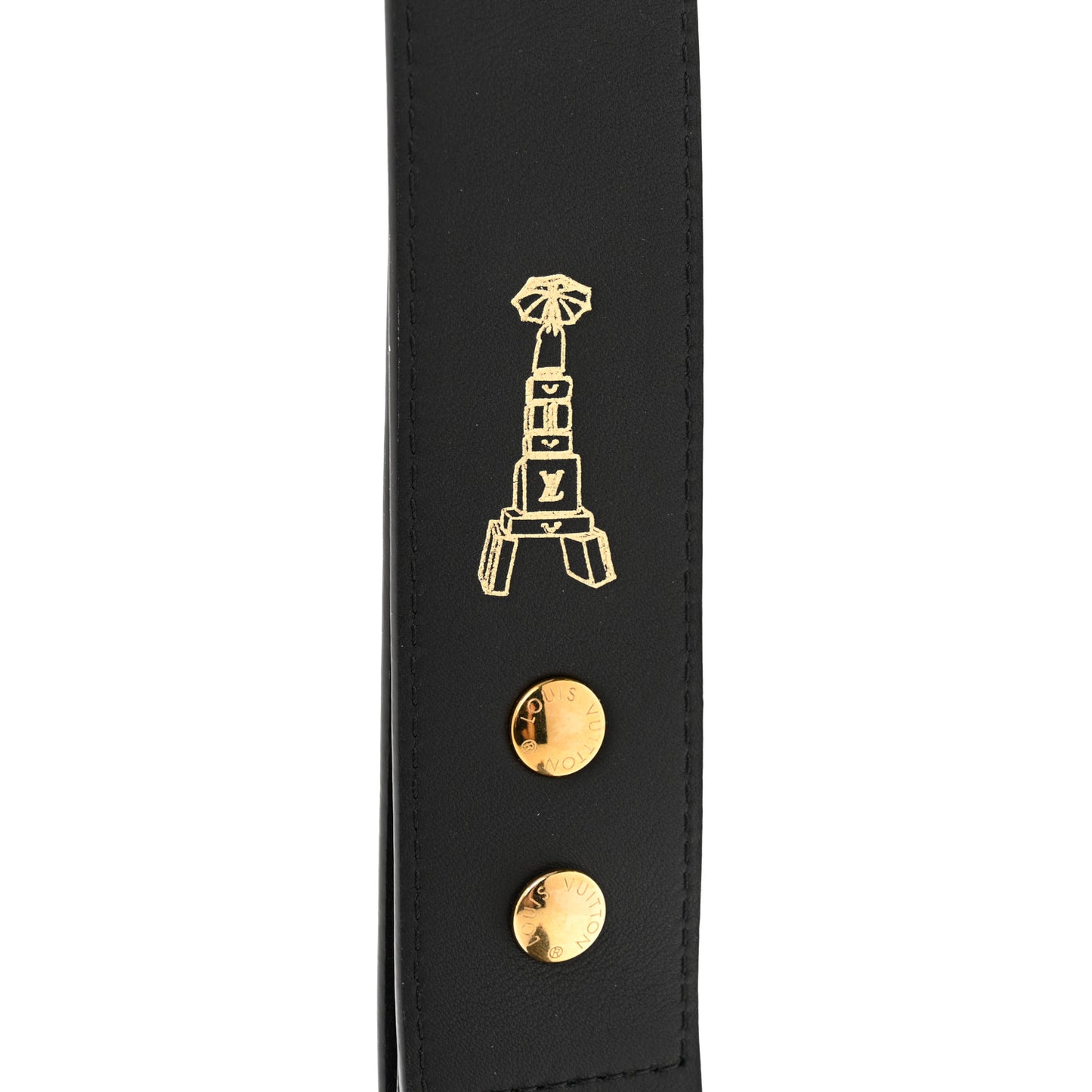 Monogram Adjustable Bandouliere Shoulder Strap Black