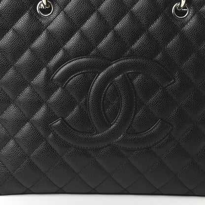 Chanel Caviar Quilted Grand Shopping Tote GST Black 9 of 9