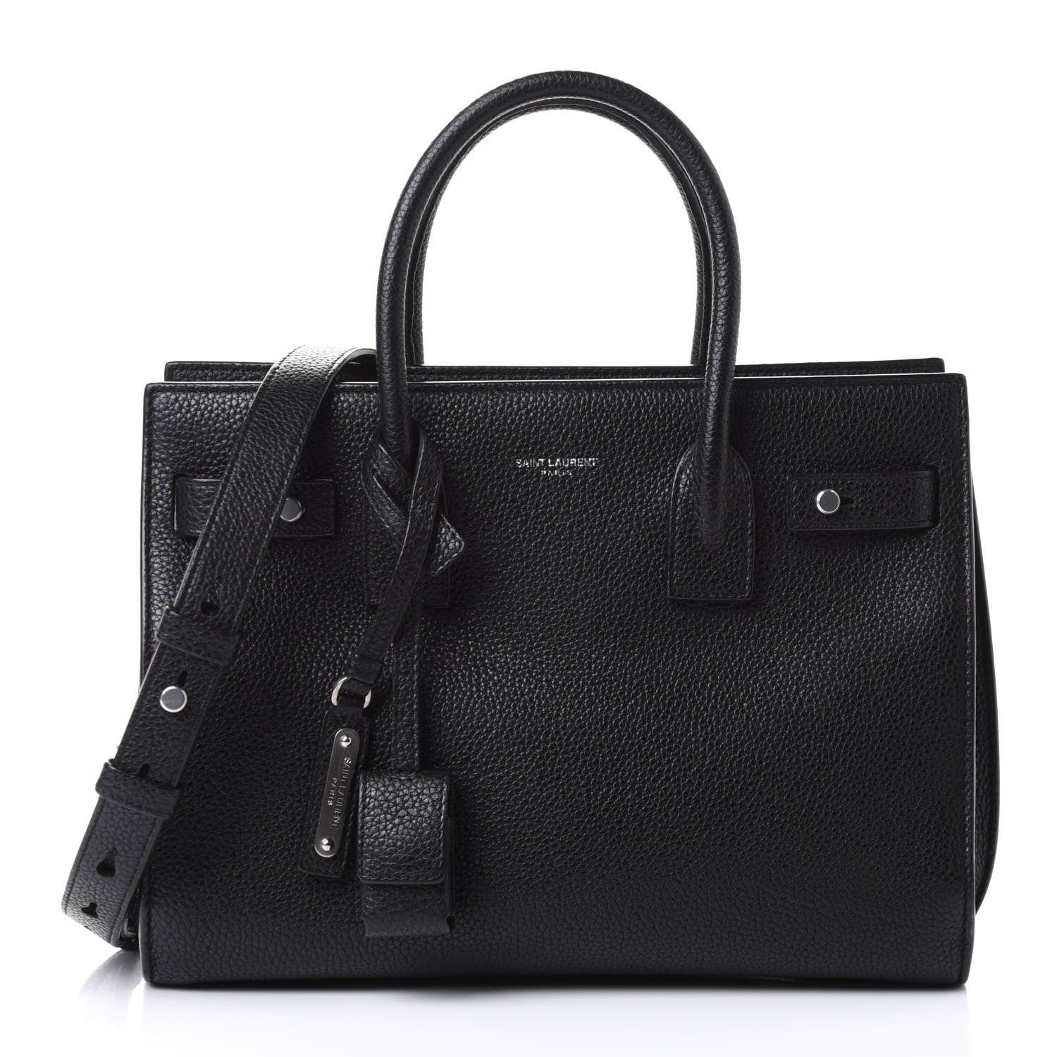 Saint Laurent Grained Calfskin Baby Sac De Jour Souple Black 1 of 4