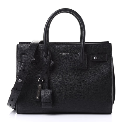Saint Laurent Grained Calfskin Baby Sac De Jour Souple Black 1 of 4