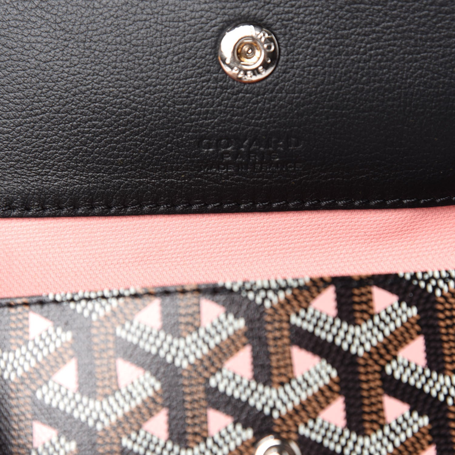 Goyard Goyardine Saint Louis Claire Voie PM Black Pink 8 of 10