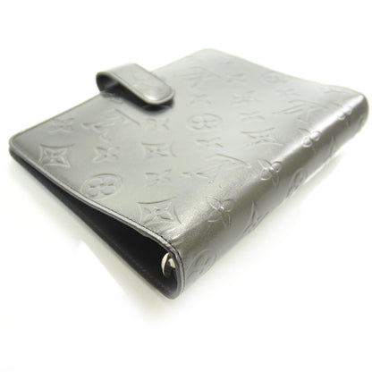 Louis Vuitton Mat Monogram Medium Ring Agenda Black 5 of 8