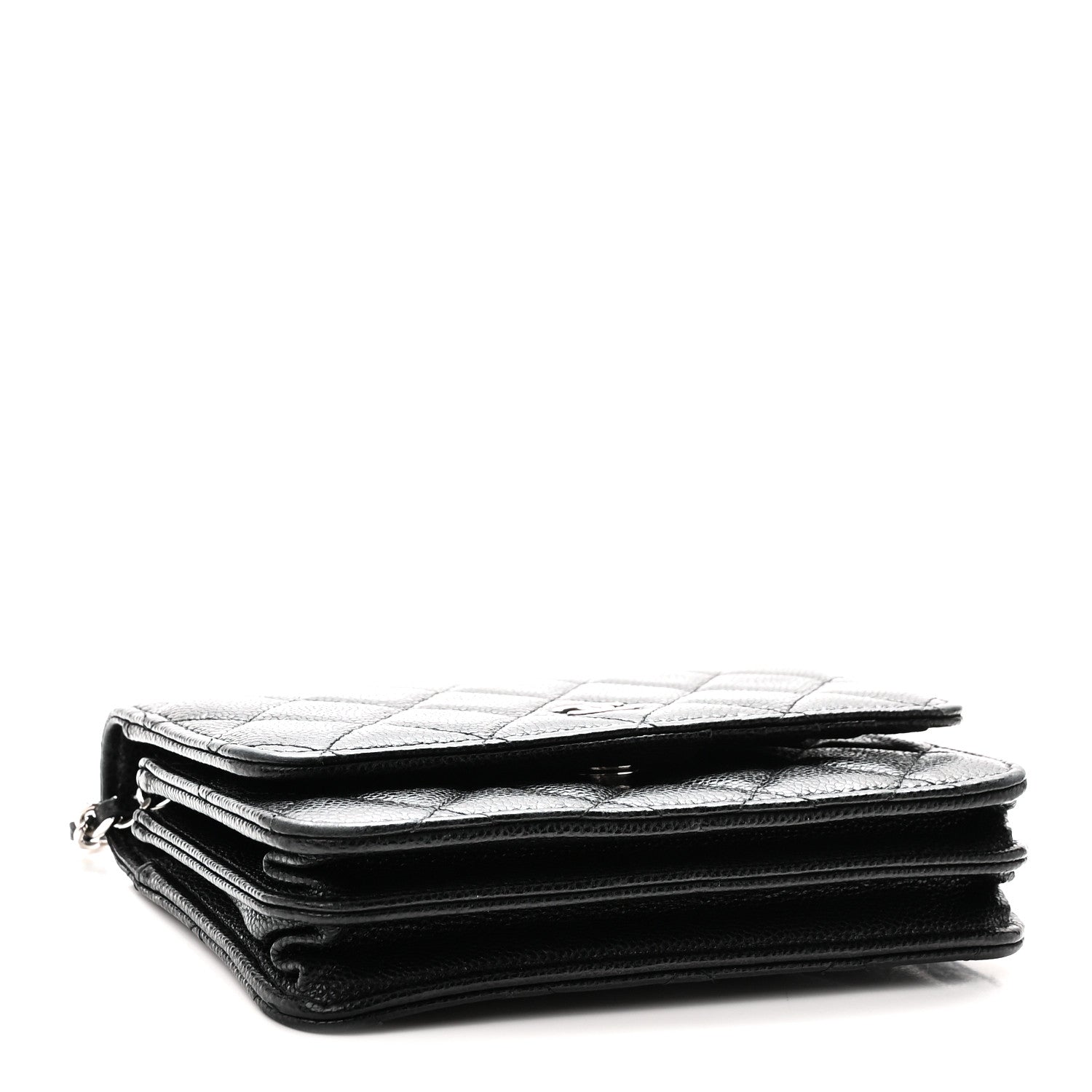 Chanel Caviar Quilted Mini Wallet On Chain WOC Black 3 of 10