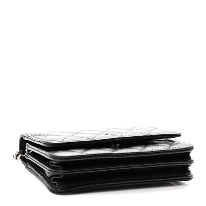 Chanel Caviar Quilted Mini Wallet On Chain WOC Black 3 of 10