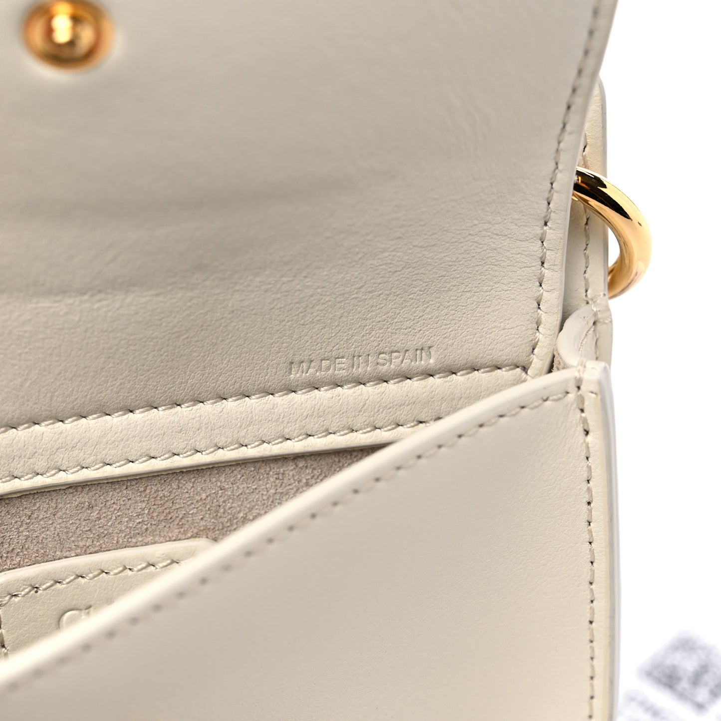 Calfskin Tess Mini Crossbody Bag Natural White
