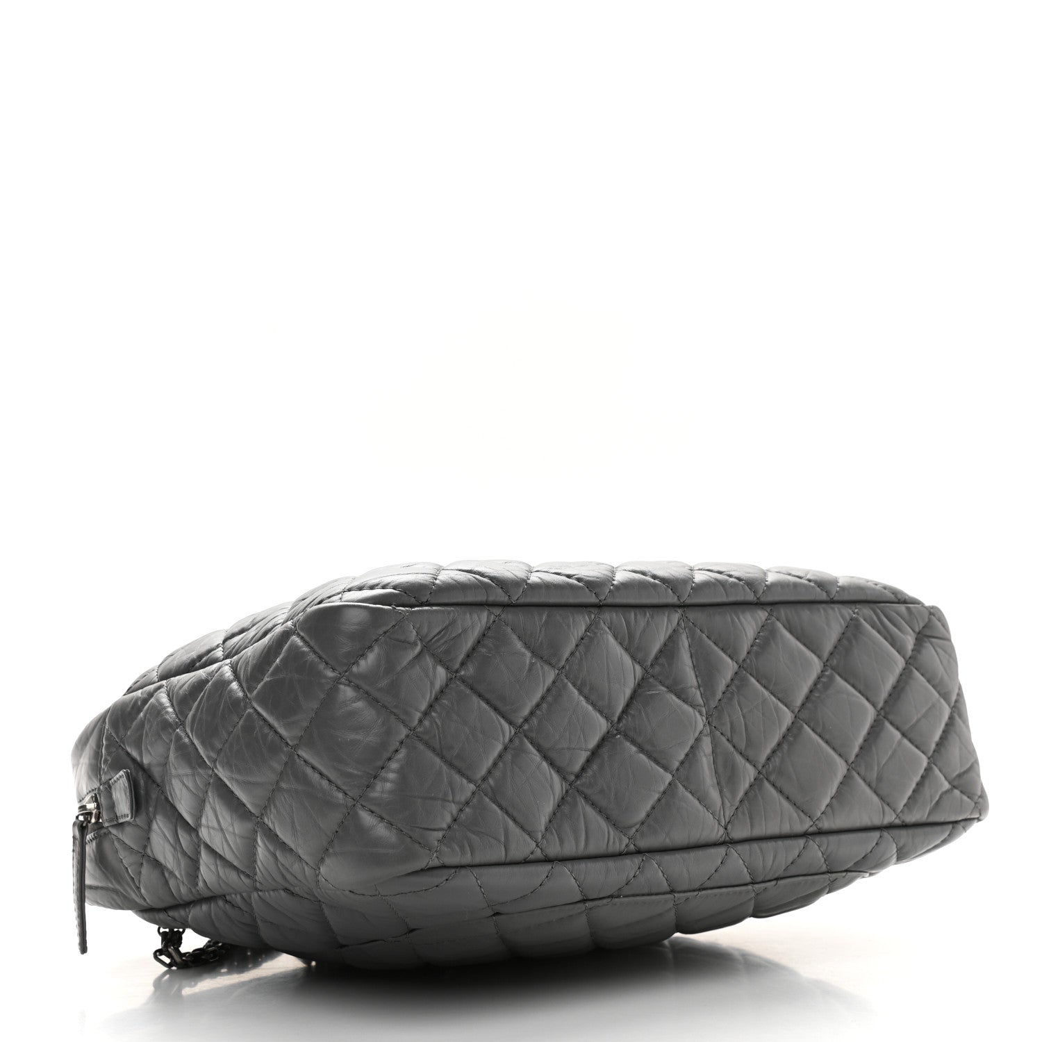 Chanel Aged Calfskin Quilted Large Reissue Camera Case Grey 4 of 15