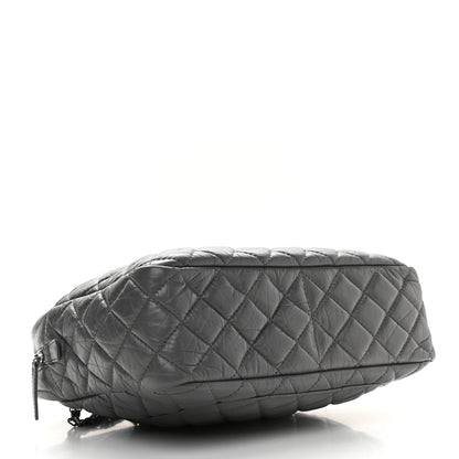 Chanel Aged Calfskin Quilted Large Reissue Camera Case Grey 4 of 15