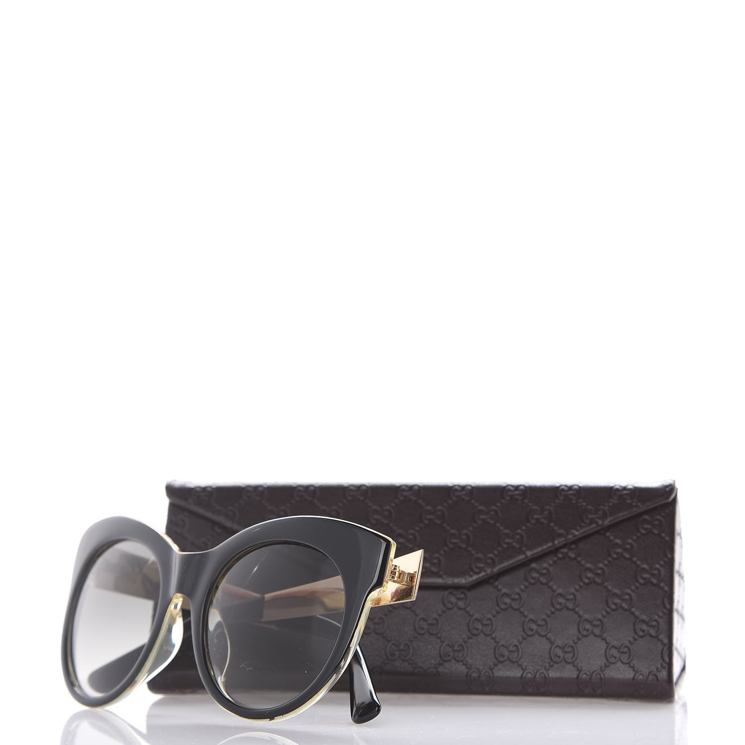 Gucci Cat Eye Sunglasses GG 3740/S Black 8 of 8