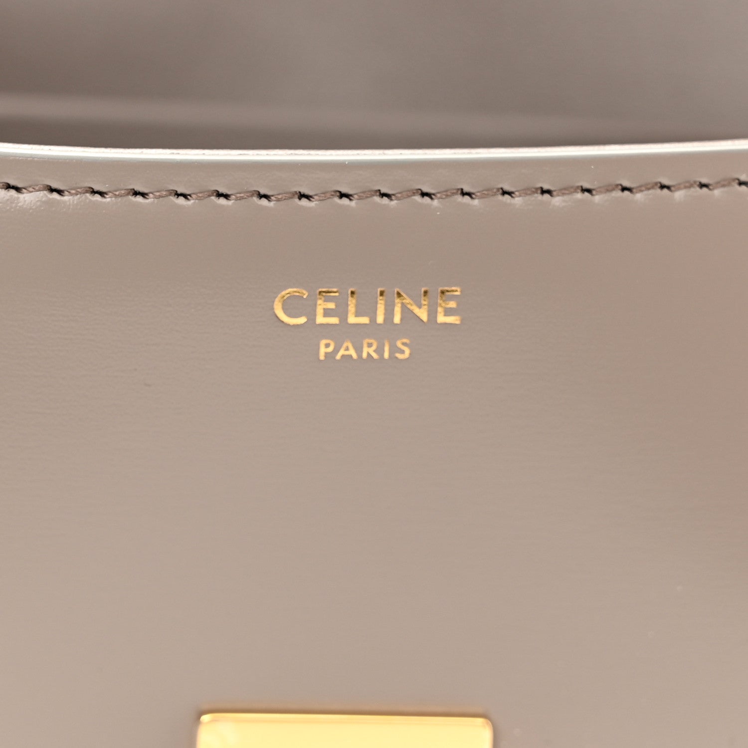 Celine Natural Calfskin Triomphe Shoulder Bag Pebble 7 of 10