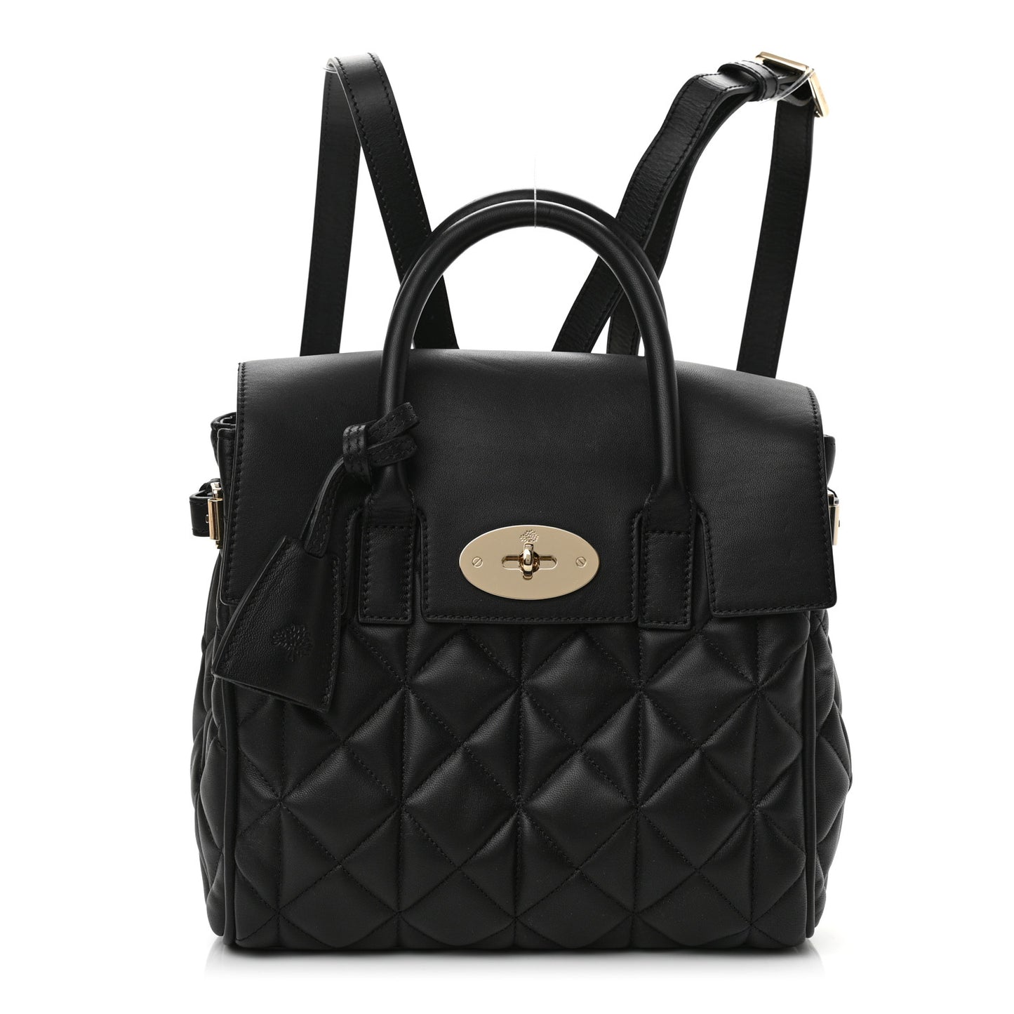Nappa Quilted Mini Cara Delevingne Convertible Bag Black