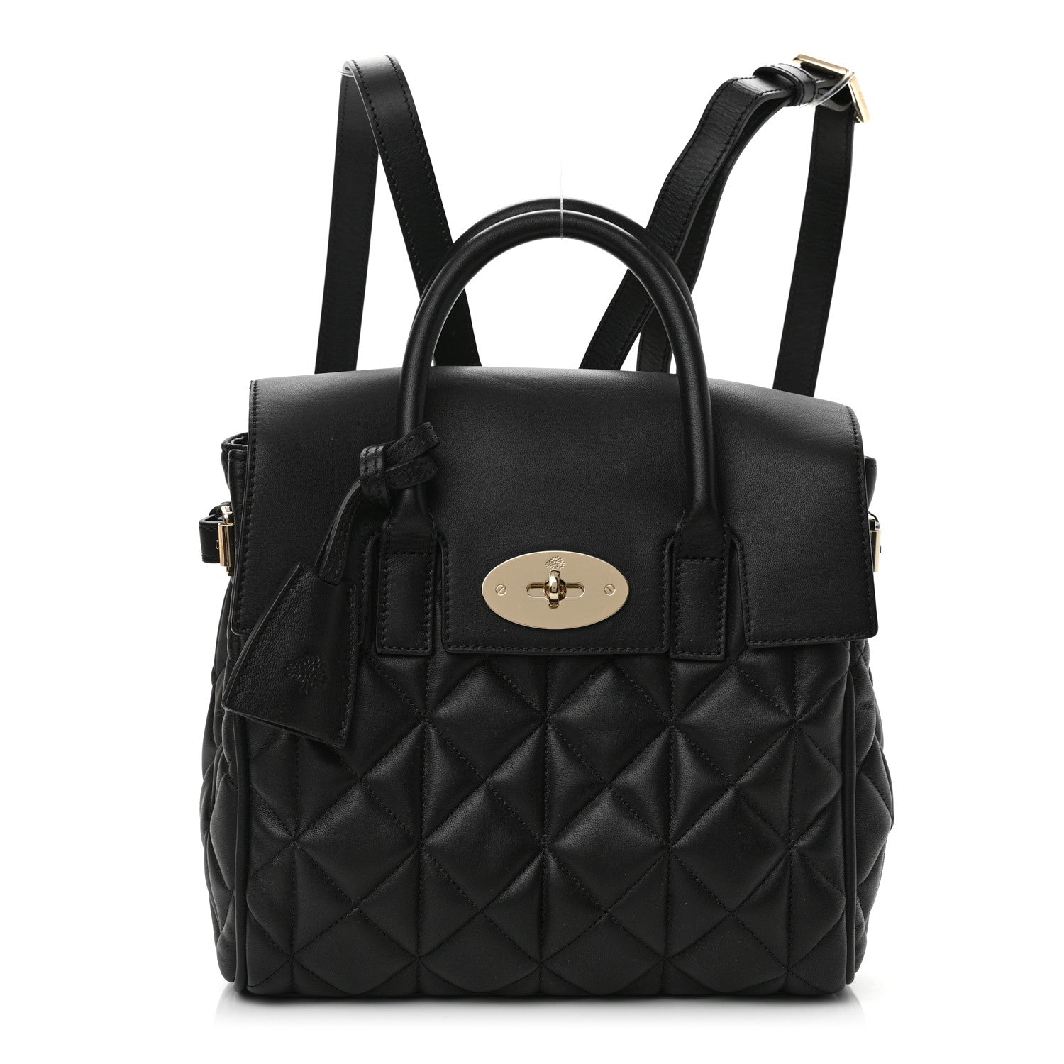 Mulberry Nappa Quilted Mini Cara Delevingne Convertible Bag Black 1 of 9