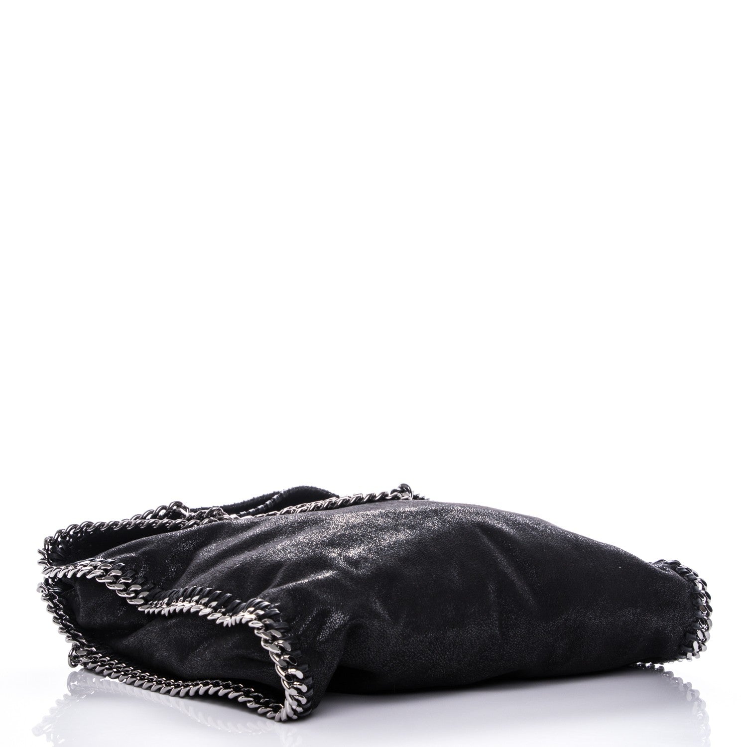 Stella McCartney Shaggy Deer Small Falabella Fold Over Tote Black 4 of 6