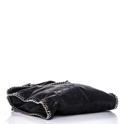 Stella McCartney Shaggy Deer Small Falabella Fold Over Tote Black 4 of 6