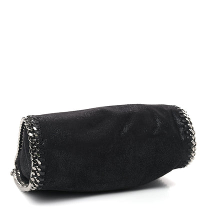 Stella McCartney Shaggy Deer Mini Falabella Fold Over Tote Black 4 of 9