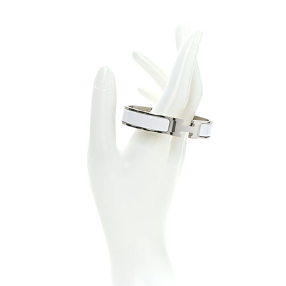 Hermes Enamel Narrow Clic Clac H Bracelet PM White 2 of 5
