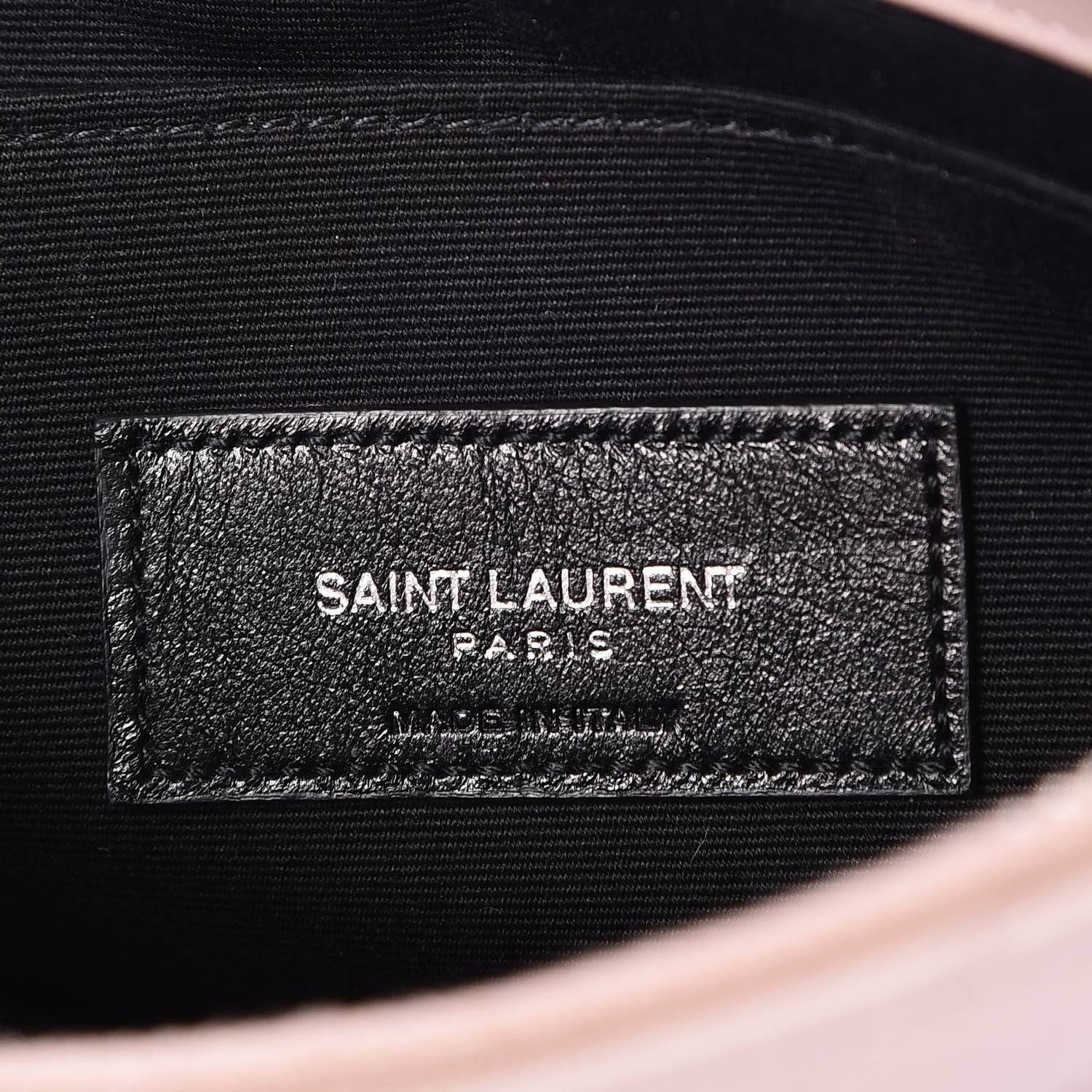 Saint Laurent Calfskin Matelasse Chevron Monogram A5 Wristlet Rose Poudre 7 of 8