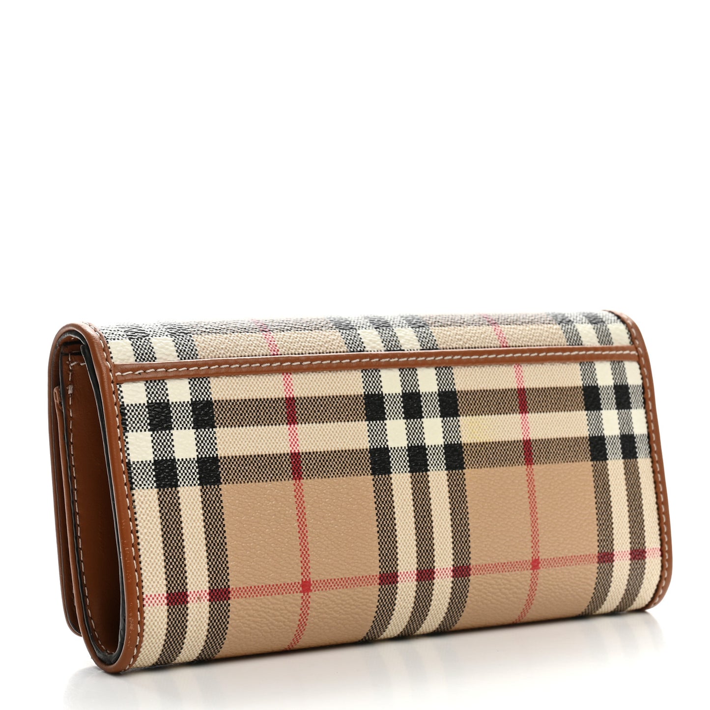 Halton Vintage Check Continental Wallet Archive Beige