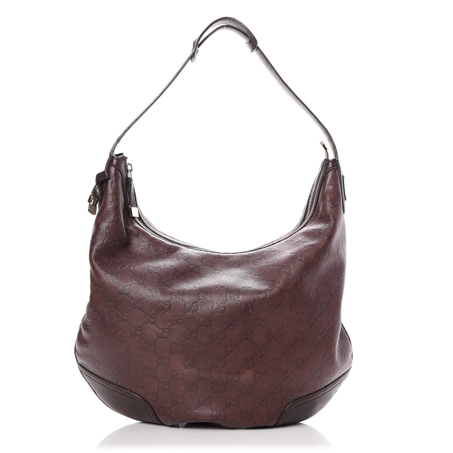 Guccissima Large Princy Hobo Dark Brown