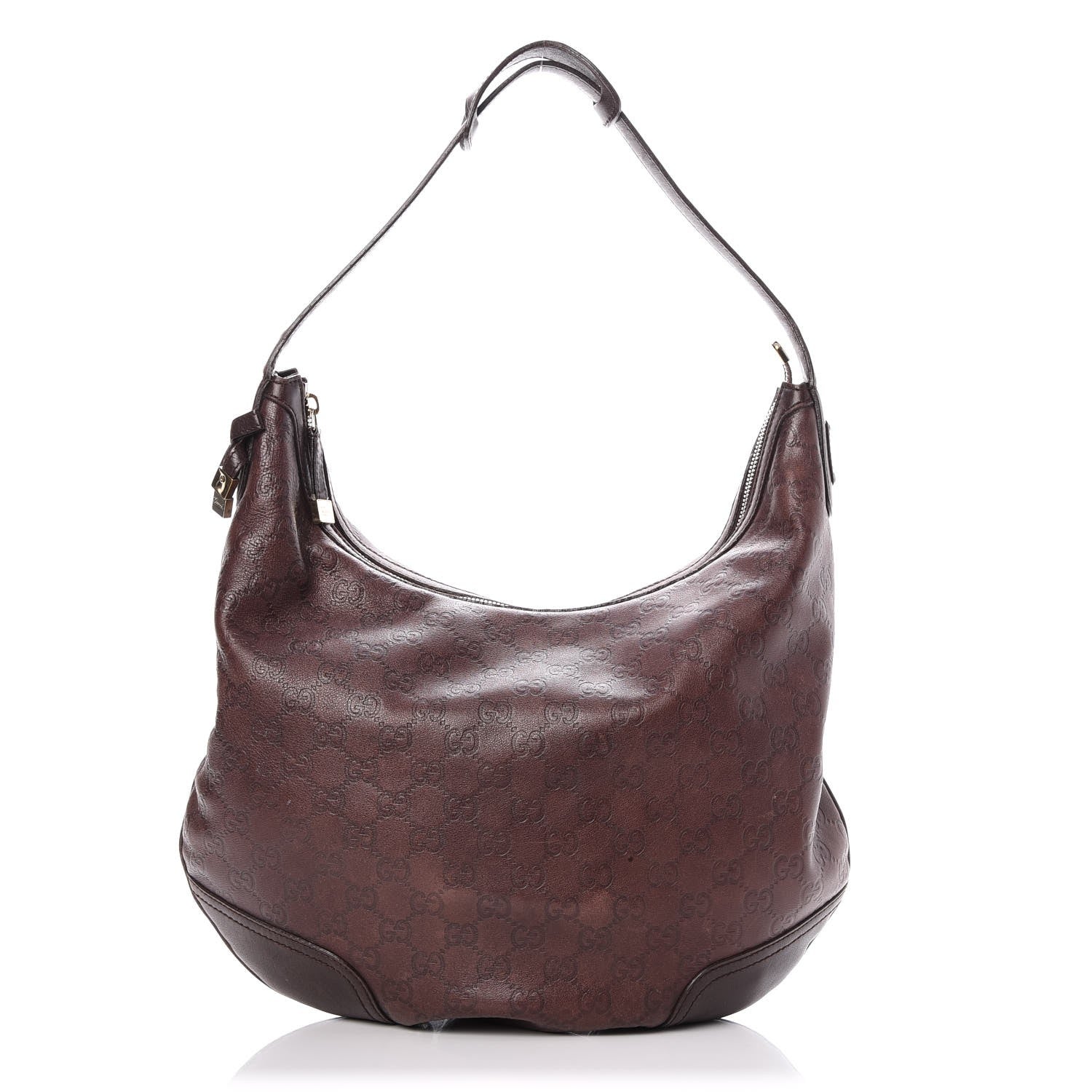 Gucci Guccissima Large Princy Hobo Dark Brown 1 of 9
