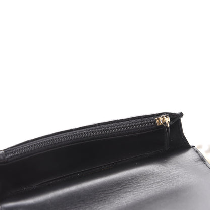 Chanel Calfskin Quilted Maxi Pearls Clutch With Chain Black 5 of 12