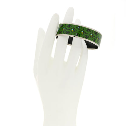 Hermes Enamel Printed Colliers de Chiens Wide Bracelet 65 2 of 6