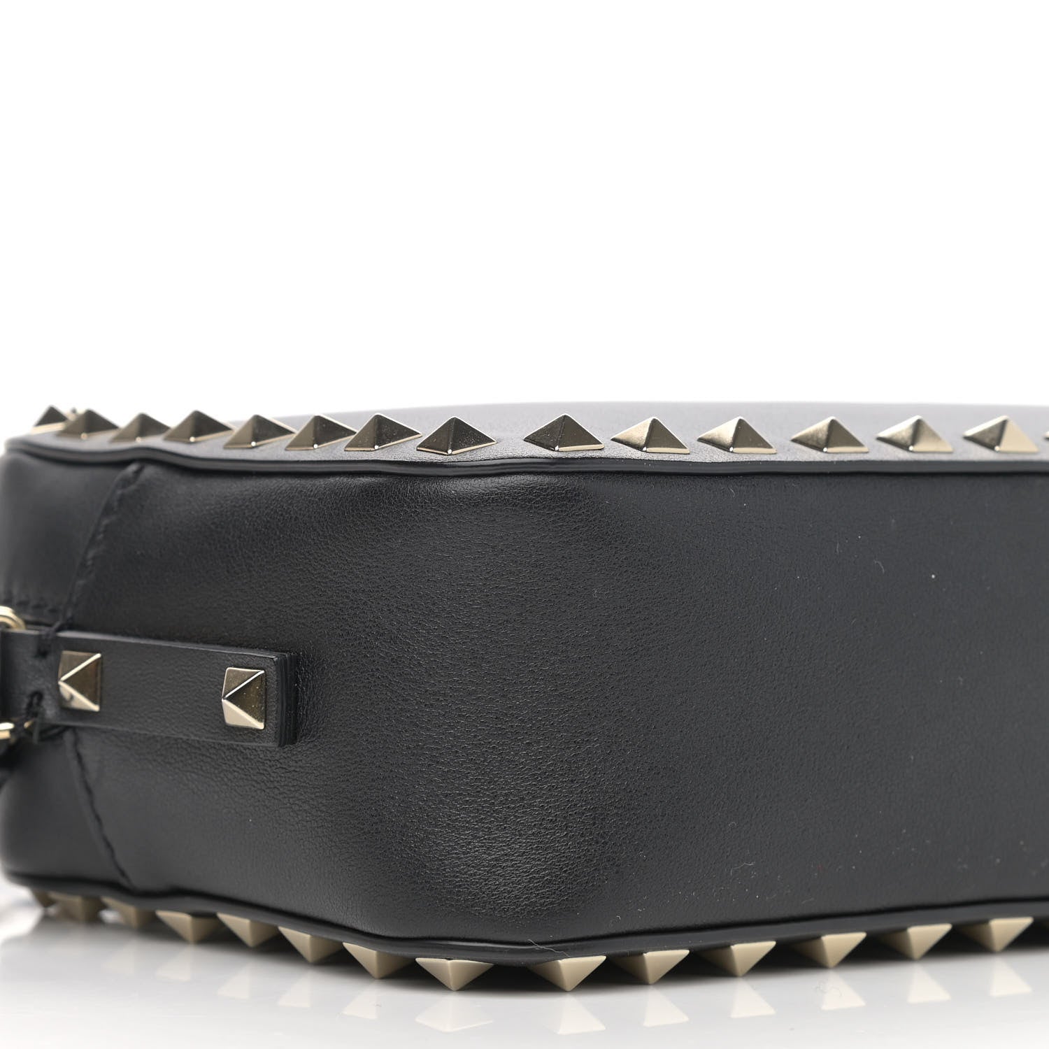 Valentino Garavani Calfskin Rockstud Camera Crossbody Bag Black 8 of 11