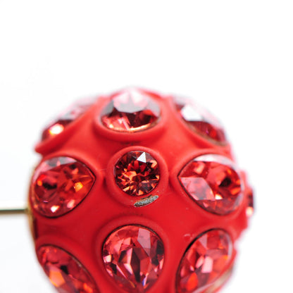 Christian Dior Crystal Mise En Dior Tribal Earrings Red 5 of 8