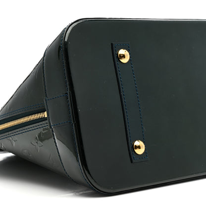 Louis Vuitton Vernis Alma GM Blue Nuit 9 of 12