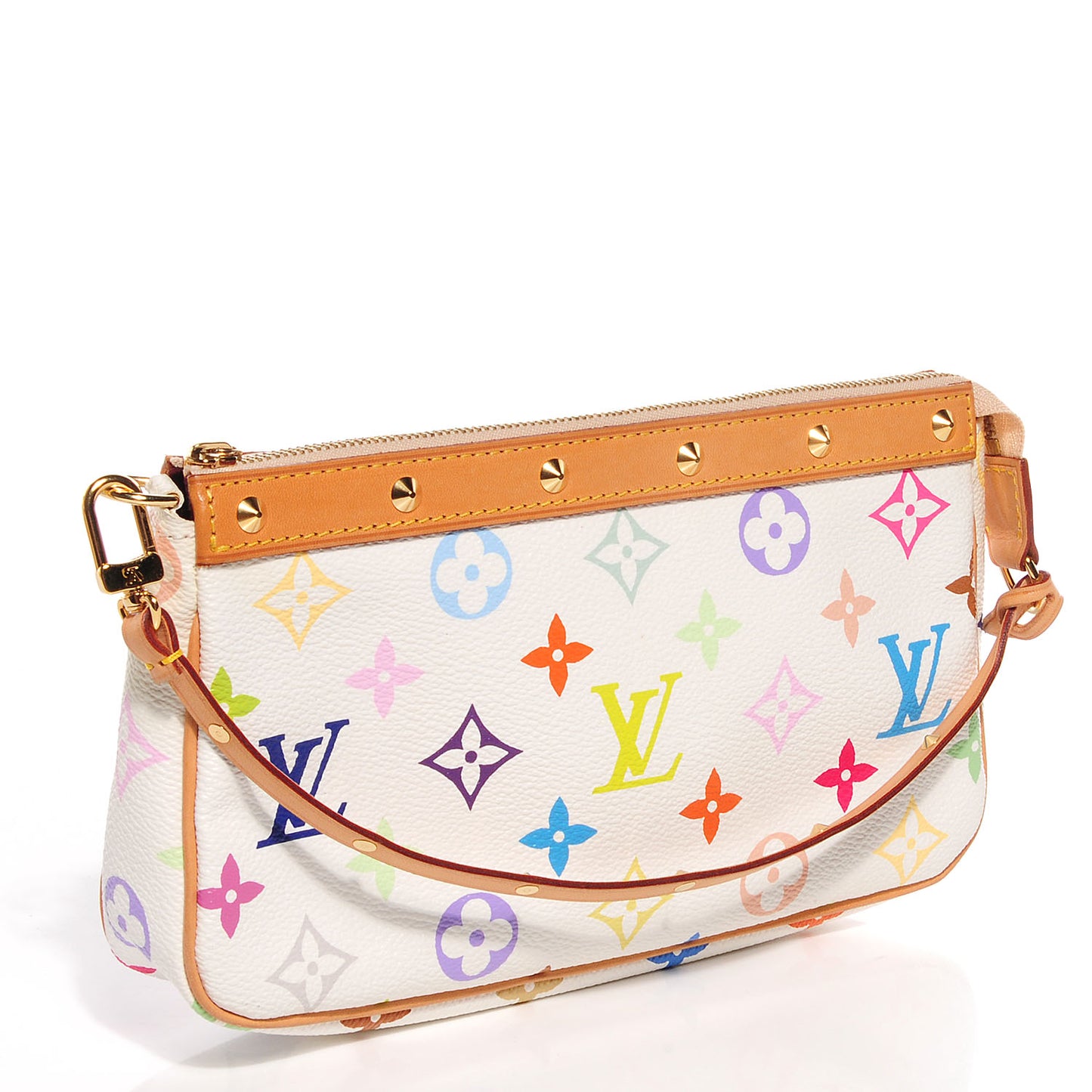 Monogram Multicolor Pochette Accessories White