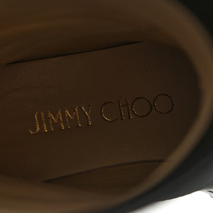 Jimmy Choo Rugged Leather Biker Boots 38.5 Black 6 of 7