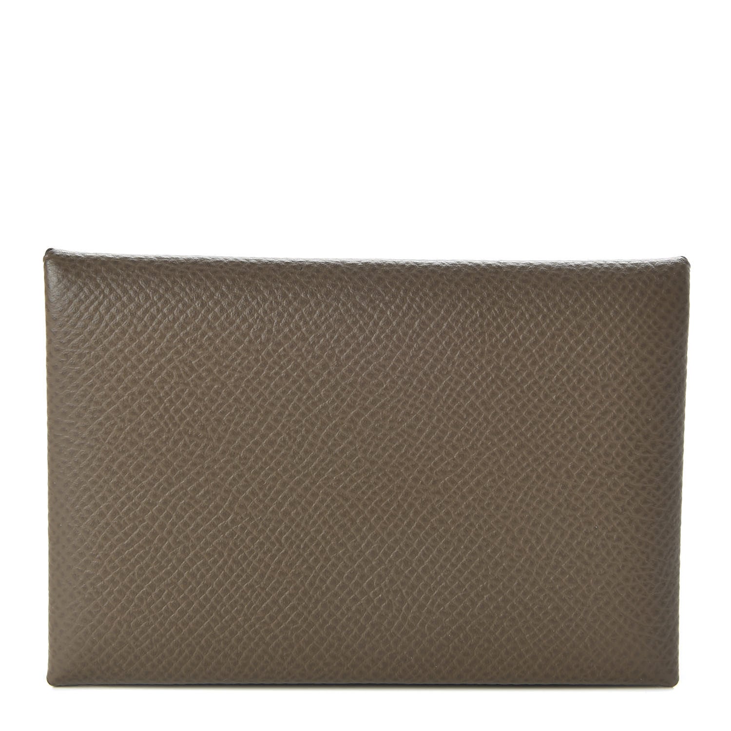 Hermes Epsom Calvi Card Case Etoupe 1 of 7