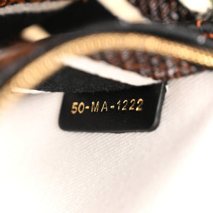 Christian Dior Canvas Embroidered Medium Lady D-Lite Ecru Multicolor 7 of 11