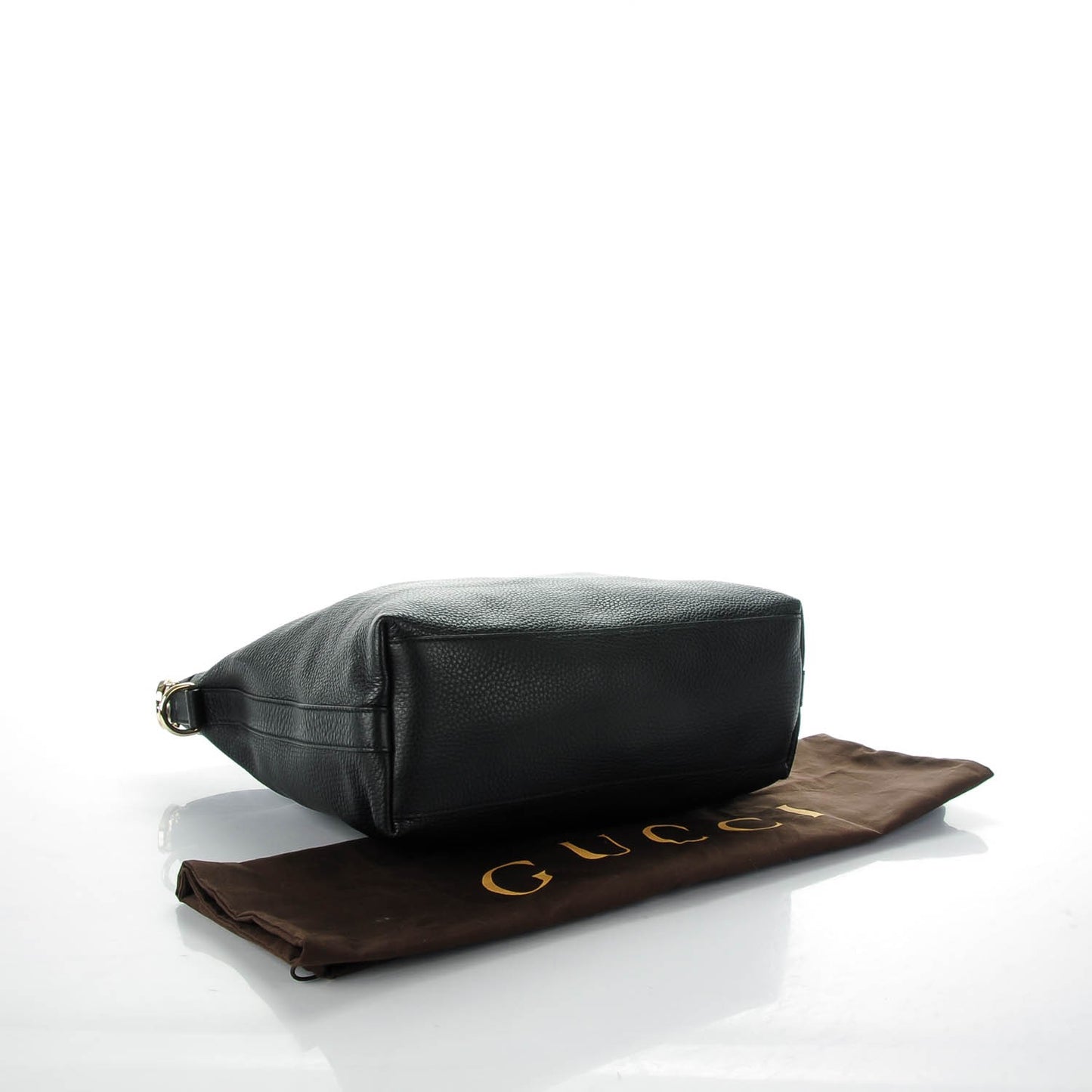 Pebbled Calfskin Small Miss GG Hobo Black