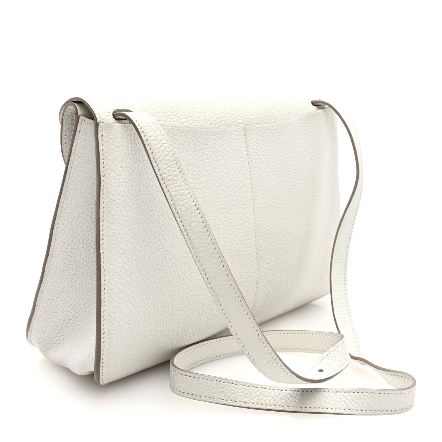 Hermes Taurillon Clemence Halzan 31 GM Craie 3 of 10