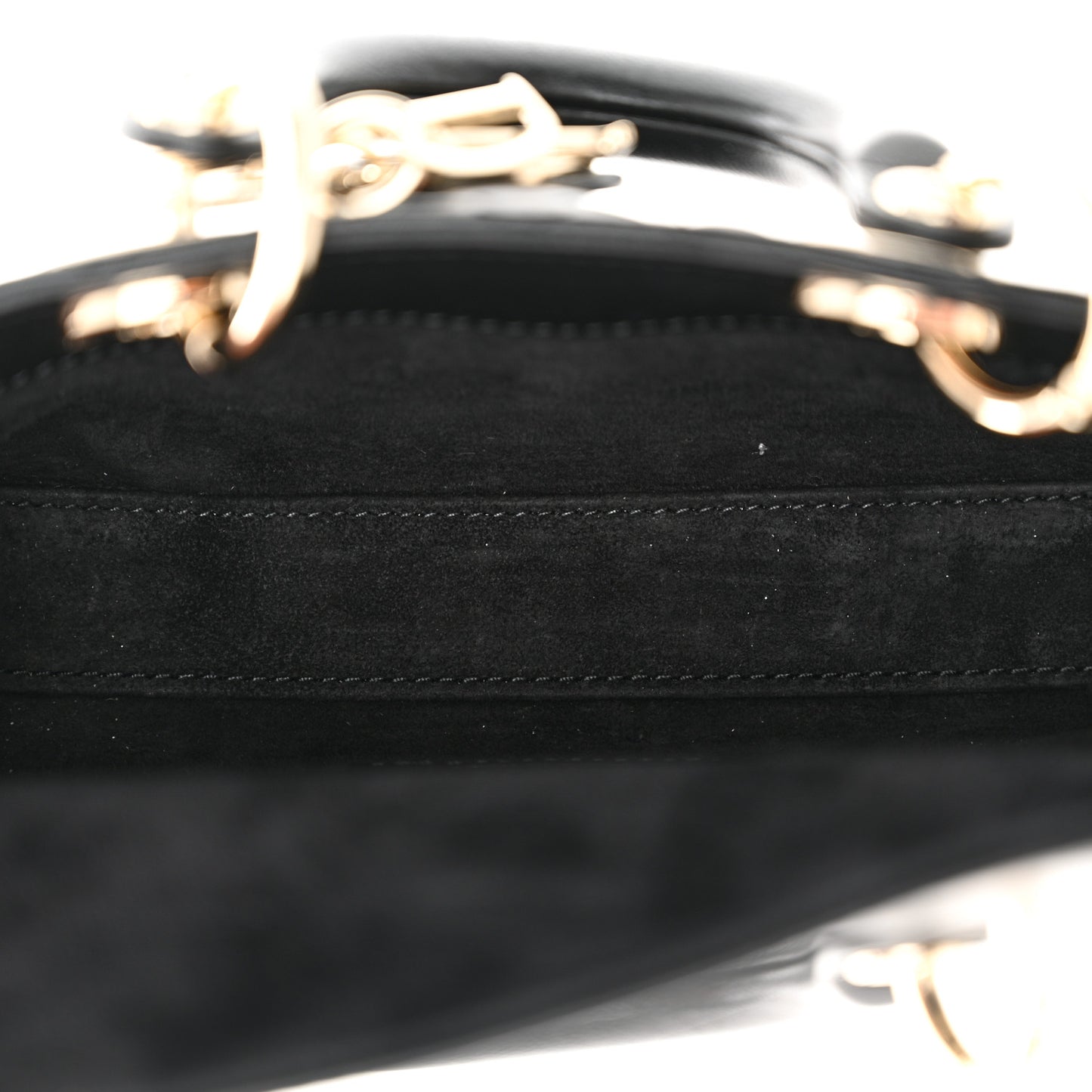 Lambskin Cannage Micro Lady D-Joy Black